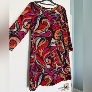 Maeve abstract paisley trapezoid tunic dress